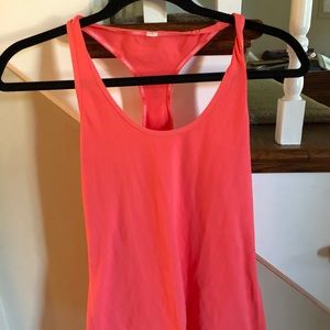 Pink Lululemon tank top